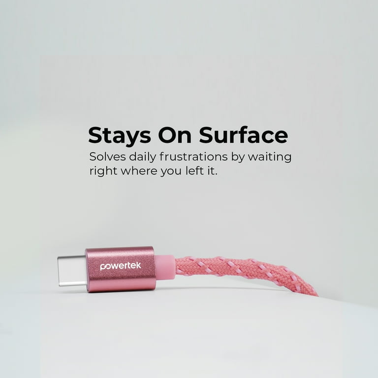 Liquipel Powertek USB-C to USB-C Twizzler Cable - Pink - Walmart.com