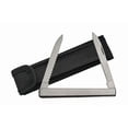 thumbnail image 4 of SZCO 4.5 Inch 2 Blade Harvest Fruit Knife Stainless Steel Folding Knife with Serrated & Plain Blades, Nylon Sheath, Utility Pocket Knife, 4 of 5