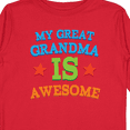 thumbnail image 4 of Inktastic My Great Grandma Is Awesome Boys or Girls Long Sleeve Toddler T-Shirt, 4 of 5