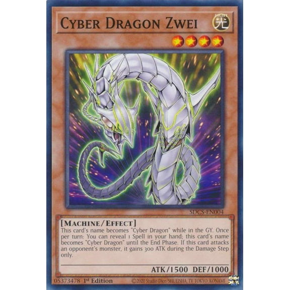 YuGiOh Structure Deck: Cyber Strike Common Cyber Dragon Zwei SDCS-EN004