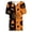 Gold, variant on Girls V‑Neck Short‑Sleeve Printed T‑Shirt Halloween‑Themed Fashion Casual Loose Comfortable Kids Tops For Party Daily Outing