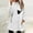 White, variant on Lenago Plus Size Thermal Underwear for Women Round- Neck And Winter Loose Print Pocket Warm Long Sleeve Blouse Tops