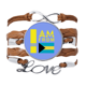 thumbnail image 1 of Soy de Bahamas Pulsera de cuero Negro trenzado pulsera de cuerda de amor Unbranded  M, 1 of 3