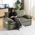 thumbnail image 4 of Soft Corduroy 2-Seat Sleeper Sofa | Comfortable Seating and Easy Conversion for Home, 4 of 6
