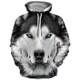thumbnail image 2 of Sudadera con capucha de otoño 2024 para hombre, sudaderas con capucha de animales en 3D a la moda, sudaderas con capucha para mujer con estampado de cabeza de lobo feroz, elegante sudadera con capucha, 2 of 4