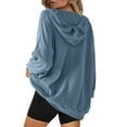 thumbnail image 3 of BLVB Oversized Sweatshirts for Women Long Sleeve V Neck Solid Color Hoodies Tops Loose Fall Outfits Pullover, 3 of 6