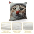 thumbnail image 4 of Orinice Cute Cat Graphic Decorative Cushion Throw Pillow Cover for Home Couch Living Room Bed Sofa 1PC 22x22in, 4 of 5