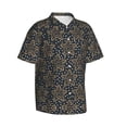 thumbnail image 2 of Star Snow Hawaiian Shirts For Men, Summer Short-Sleeve Relaxed-Fit Button-Down Shirts Large, 2 of 9