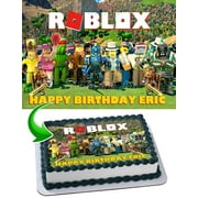 Roblox Edible Cake Image Topper Personalized Picture 1/4 Sheet (8"x10.5")