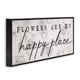 thumbnail image 2 of Stupell Industries French Country Flowers Are Happy Place Black Framed Giclee Art, 24 x 10, by Lil' Rue, 2 of 7