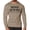 Khaki, variant on Gymish Mistaken Lightweight Long Sleeve Hooded T-shirt for Men