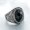 Black, variant on Unisex Stainless Steel Ring Carved Gemstone Jewelry Retro European American Style Black Golden Stones Everyday