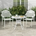 thumbnail image 5 of Gymax 4 Pieces Cast aluminum patio chair bistro dining chair outdoor cast aluminum chair, 5 of 10