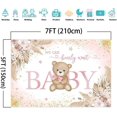 thumbnail image 4 of Fondo de oso de niña, fondo de hierba de pampas bohemia rosa, podemos esperar, mesa de pastel para fiesta de baby shower, 4 of 4