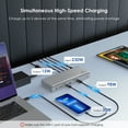 thumbnail image 6 of Thunderbolt 4 Dock Station, 98W Charging 8K USB Dock with TBT 4, USB-A/USB-C, 2.5GbE, SD read, Audio, 6 of 10