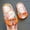 Orange, variant on Cethrio Big Girls Sandals Size 3, Shower Summer Platform Non-Slip Slide Sandals Pink