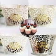 thumbnail image 4 of YASONIC Cupcake Wrappers Filigree Vine Lace Wedding Birthday Beautifully Designed, 4 of 6
