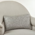 thumbnail image 5 of Saro Lifestyle Cassandra Collection Knitted Design Pillow Ivory 12" x 20" Small, 5 of 5