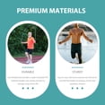 thumbnail image 3 of CTIRCHIU Multi Function Skipping Mat Portable Household Workout Mat Dark Green Tpe Soundproof Fitness Pad, 3 of 5