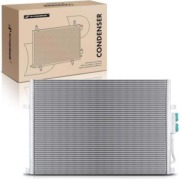 A-Premium Air Conditioning A/C Condenser Compatible with Jeep Grand Cherokee 1999-2003 4.0L 4.7L, Replace# 55115918AB