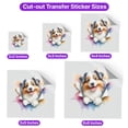 thumbnail image 5 of Funny Watercolor Adorable Miniature American Shepherd Peeking Through Torn Paper Effect Cutout Transfer Sticker MAS Dog Lover Gifts Transparent Decal Art Decor - 00026, 5 of 5