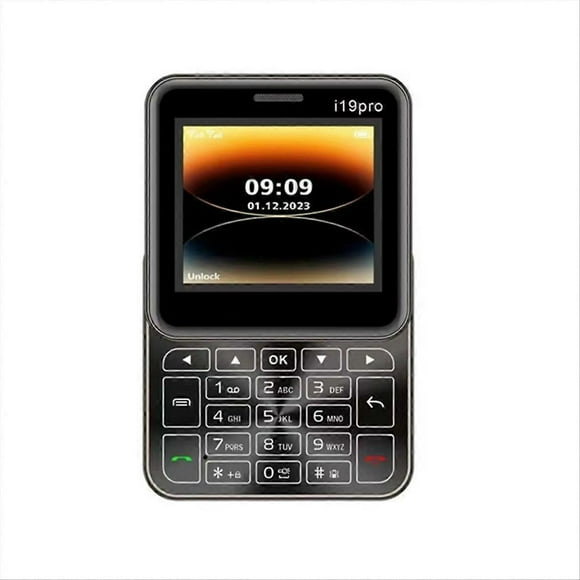 Slide Button Mini Mobile Phone I19 Pro Square 2.4inch Dual SIM 2G