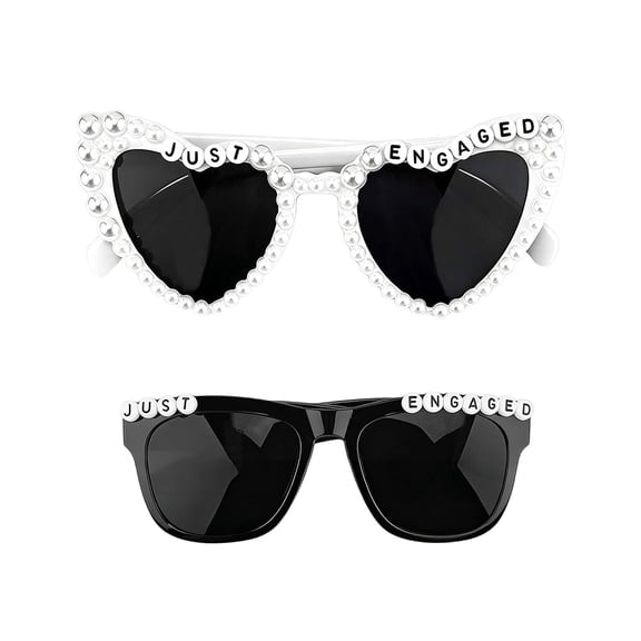 Bride Sunglasses for White Heart Sunglasses Black One Size