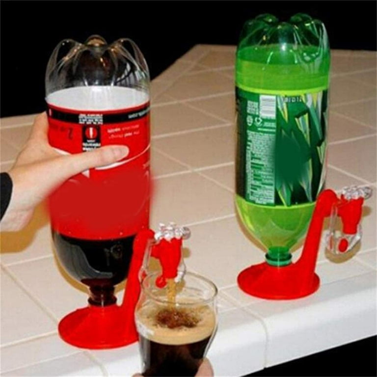 YQkoop 2 Liter Beverage Dispenser, Drink Dispenser for Carbonated Drinks,  Coke Soda Drink Dispenser Bottle Upside Down Drinking Fountains for Party