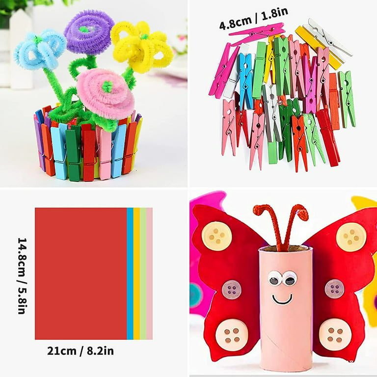 ALIMARO DIY Art Craft Sets Craft Supplies Kits for Kids Toddlers Children  Craft Set Creative Craft Supplies for School Projects DIY Activities Crafts  and Party Supplies 