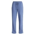 thumbnail image 5 of No Boundaries Cotton Mineral Wash Jersey Flare Pants, 31'' Inseam, Women's XXS-XXL, 5 of 5