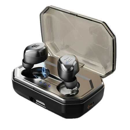 Pair Bluetooth Devices Wireless bluetooth 5.0 Earbuds Earpiece Touch Control Noise Cancelling Waterproof Earphones Headphones Auto Pairing With Portable Charging Case for iPhone Samsung Smartphones ()