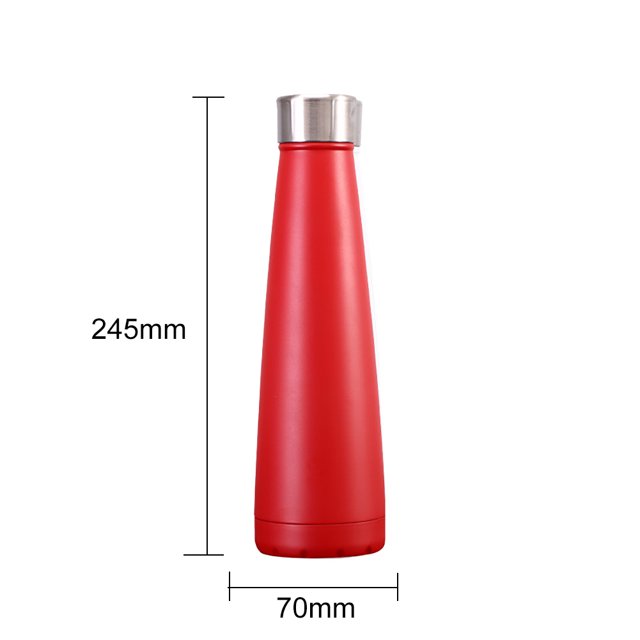 Botella de agua de bebida térmica para deportes al aire libre portátil de 450 ml para ciclismo (rojo) Hugtrwg Para Estrenar