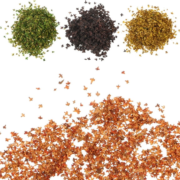 Micro Landscape Leaves Lawn Potted Plants Sawdust Artificial Decorative Wedding 4 Packs