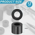thumbnail image 2 of 12pcs Rubber Spacers 20mm OD x 10mm ID x 15mm Height Round Anti Vibration Spacer, 2 of 6