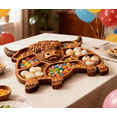 thumbnail image 6 of RjnShan Cute Cow Wooden Charcuterie Boards, Wooden Cow Food Platter – Cow Shaped Serving Board Tray for Cheese Food Display – Farmhouse Rustic Table Centerpiece for Home Kitchen Party, 6 of 15
