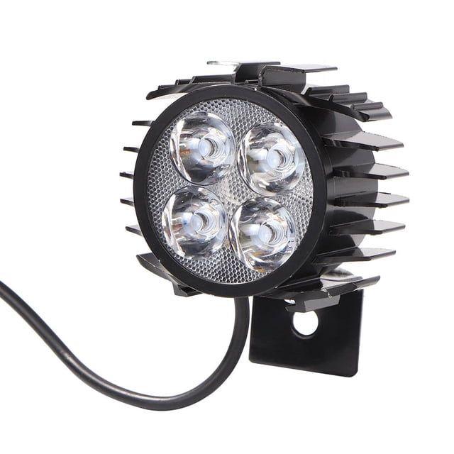 Bicicleta 4 LED bicicleta eléctrica plegable luz delantera aluminio 12W Ebike cuerno faro Tmvgtek Accesorios para bicicletas