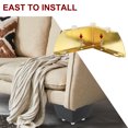 thumbnail image 4 of Uxcell Metal Furniture Legs Triangle Furniture Feet DIY Replacement Leg Modern Style Gold, 4 of 5