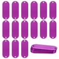 thumbnail image 1 of Uxcell Paquete de 25 Etiquetas en Blanco para Perros, 2" x 0.75" x 0.04" Etiquetas de Estampado de Metal, Etiquetas de Aluminio para Grabado/Manualidades [Púrpura], 1 of 1