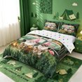 thumbnail image 2 of meiyoeat Happy Camping Bedding,Girls,Cute Gnome Camper Print Duvet Cover Full For Girl,Polkadot Reversible,3-Piece,1 Duvet Cover and 2 Pillowcases, 2 of 6