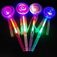 thumbnail image 7 of Hevirgo LED Light up Flashing Fairy Magic Wand Princess Lollipop Stick Girl Xmas Gift, 7 of 7