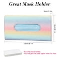thumbnail image 2 of OTOSTAR Mask Holder for Car, Polyester Car Visor Tissue Box Holder, Auto Napkin Box Holder Backseat Paper Towel Box (Rainbow), 2 of 7