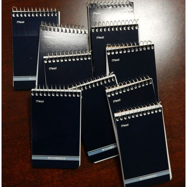 9 MEAD CAMBRIDGE Writing Pad 3" x 5" Small Memo Book Wirebound Notebook