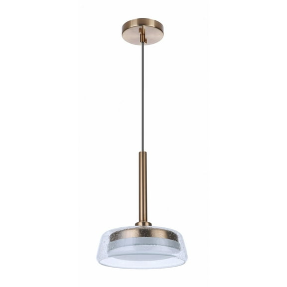 55191-SB-LED Craftmade Lighting Centric - 10 Inch 10W LED Pendant-Satin Brass Finish    -Traditional Installation