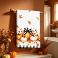 thumbnail image 2 of AuroraX Thanksgiving Decorative Kitchen Towels Fall Pumpkin Design Towels Cute Farmhouse Terrycloth Absorbent Fall Home Decor Black, 2 of 6
