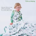 thumbnail image 5 of LollyBanks 0.5 TOG Cotton Toddler Sleep Sack, 2-Way Zipper, Wearable Blanket, New Golf Print, 5 of 8