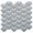 Pyke-Sample, variant on SAMPLE-Scala Kirin Blue 2-in. x 3-in. Fish Scale Upcycled Satin Glass Floor & Wall Mosaic Tile