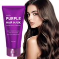 thumbnail image 1 of Mascarilla capilar morada antisequedad, puntas abiertas y nudos, suave, hidratante, para cabello seco y liso, 100 g Flye251259 Multicolor, 1 of 4