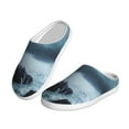 thumbnail image 2 of KLL Lighthouse in a Stormy Sea Pattern Adult Unisex Cozy Slippers,Fuzzy Slip-on Slippers TPR Sole Slippers Comfort Plush Home Footwear for Indoor & Outdoor-39/40, 2 of 7