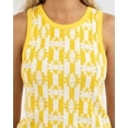 thumbnail image 4 of Billabong Women's X Smiley Little Smiles Tank Top Tee T-Shirt (X-Small, Brighter Days (Light Orange/White)), 4 of 5