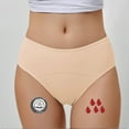 thumbnail image 2 of Large Size Women's Physiological Pants Menstruation Flow Postpartum Mid Waist Menstrual Underwear, 2 of 4